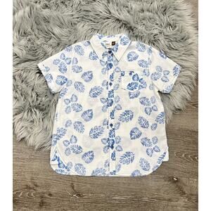 FORE!! Boys Button Up Leaf Shirt Size 7 (MSRP $46) NEW